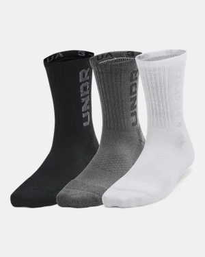 UA Zone Kids 3-Pack Mid-Crew Socks