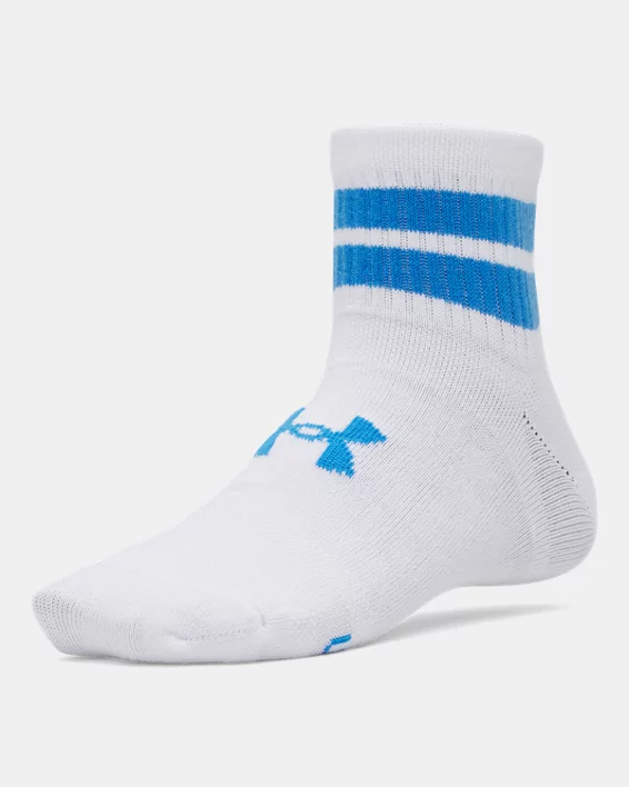 UA Essential Kids 6-Pack Quarter Socks - Image 2