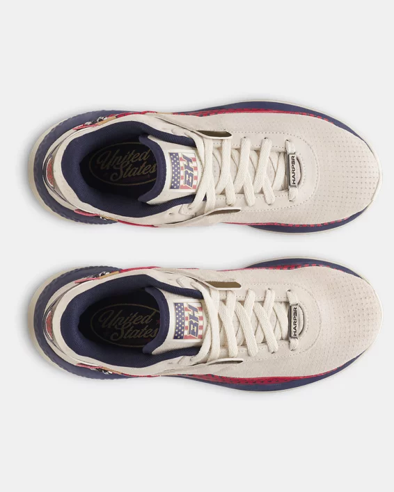UA Harper 10 Pro Turf LE USA Mens Baseball Shoes - Image 3