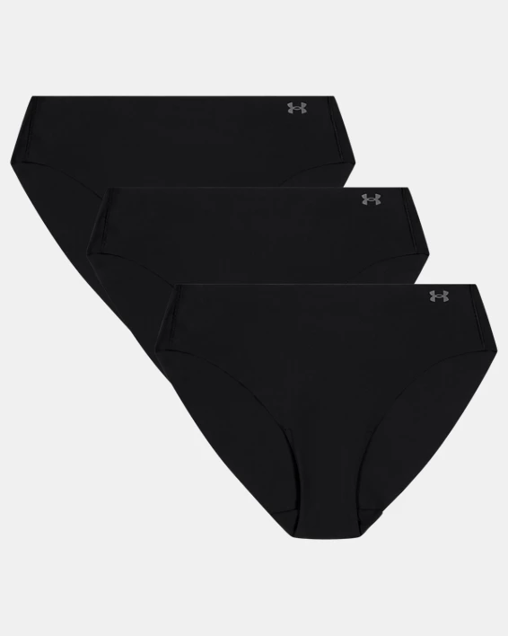 UA Pure Stretch Womens 3-Pack No Show Bikini - Image 4
