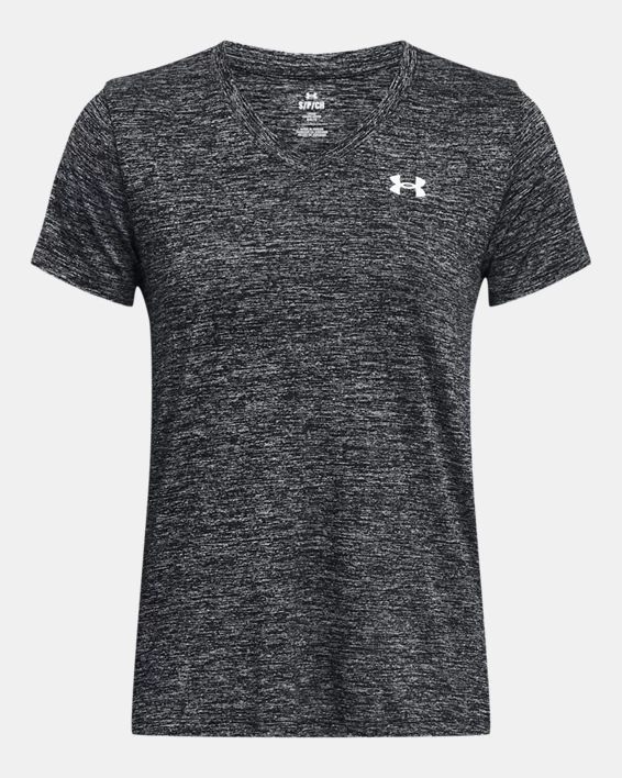 UA Tech Twist Womens V-Neck Short Sleeve - Image 3