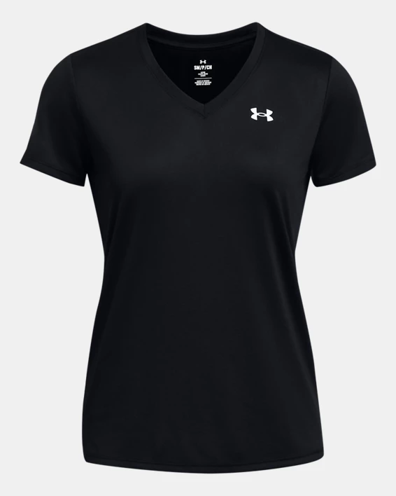 UA Tech Womens V-Neck Short Sleeve - Image 4