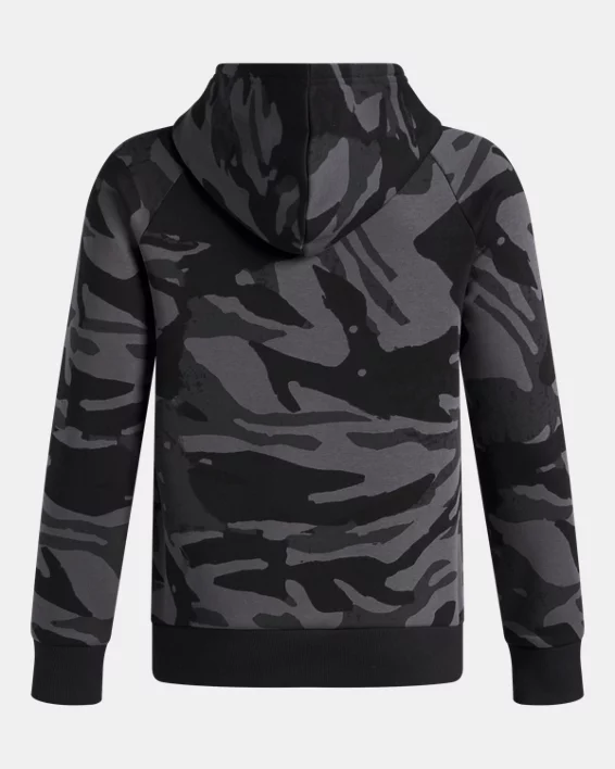UA Rival Fleece Printed Boys Hoodie - Image 2