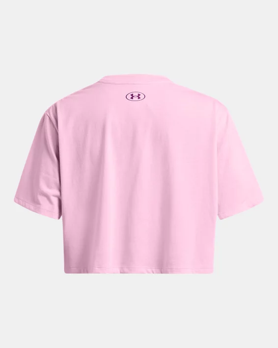 UA Boxy Wordmark Womens Short Sleeve - Image 4