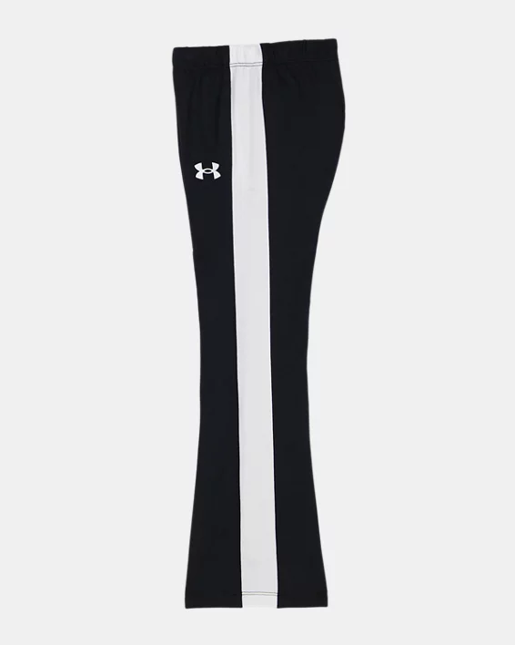 UA Big Logo Little Girls Short Sleeve & Yoga Pants Set - Image 2