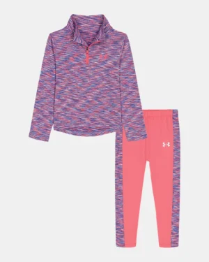 UA Color Twist Infant Girls Zip & Leggings Set