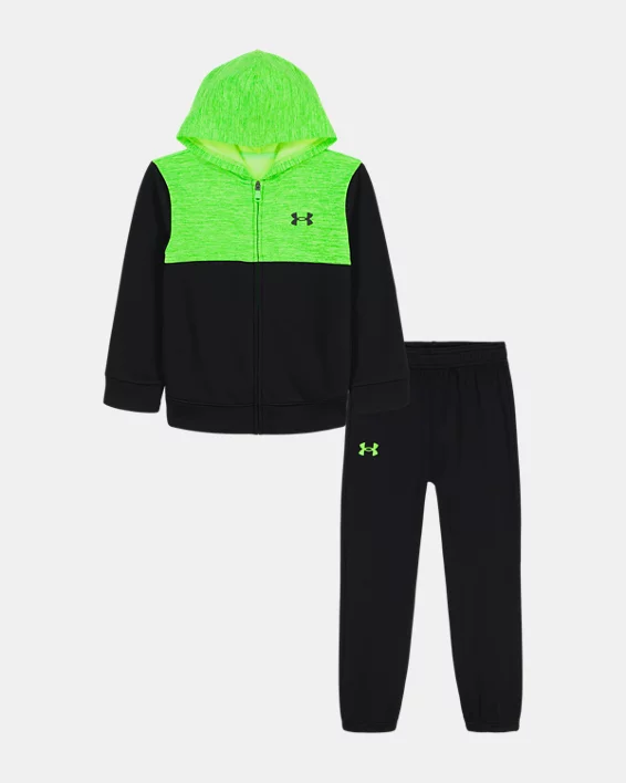 UA Colorblock Toddler Boys Zip-Up Hoodie Set