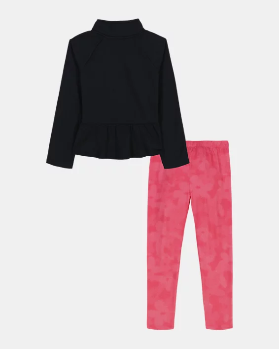 UA Rival Flutter Infant Girls Track Suit - Image 3