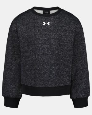 UA Rival Sparkle Little Girls Crewneck