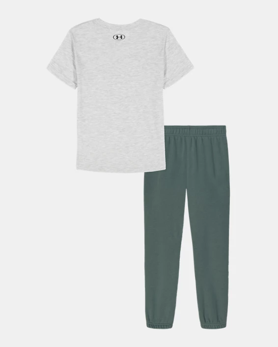 UA Tech Toddler Boys Short Sleeve & Joggers Set - Image 2