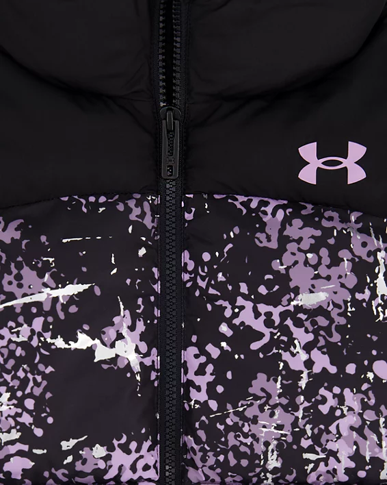 UA Prime Printed Little Girls Puffer Jacket - Image 2