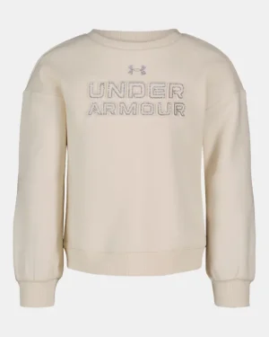 UA Rival Little Girls Crewneck Pullover