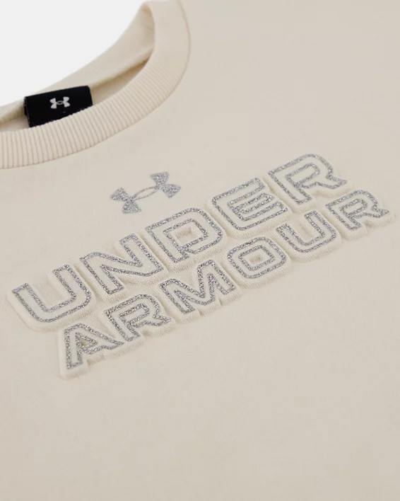 UA Rival Little Girls Crewneck Pullover - Image 2