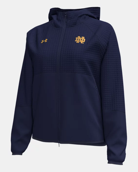 UA Unstoppable Fleece Collegiate Womens Full Zip - Image 3