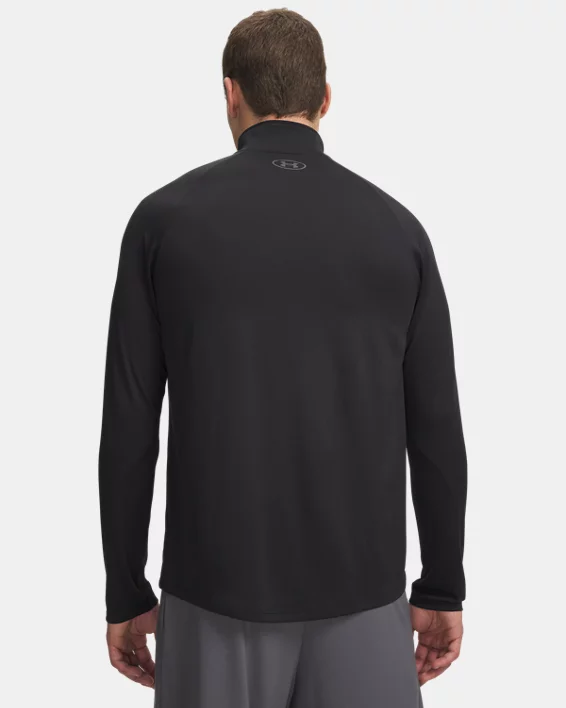 UA Tech Mens Zip Long Sleeve - Image 2