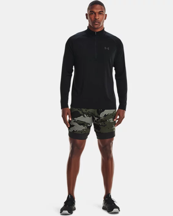 UA Tech Mens Zip Long Sleeve - Image 3