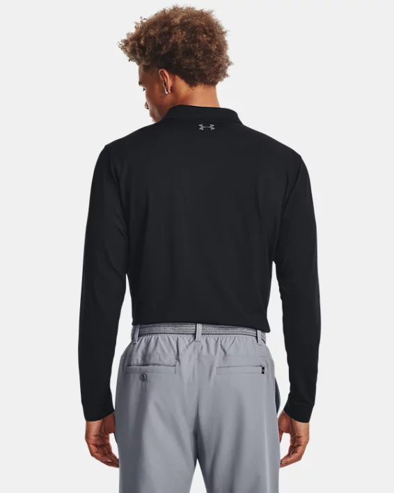 UA Matchplay Mens Long Sleeve Polo - Image 2