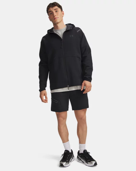 UA Unstoppable Fleece Mens 7 Shorts - Image 3
