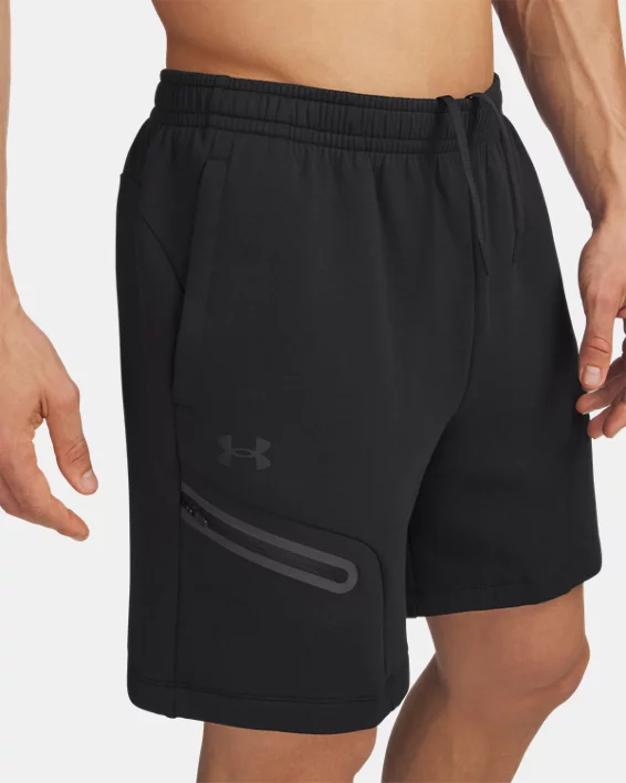 UA Unstoppable Fleece Mens 7 Shorts - Image 4