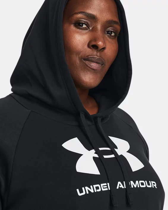 UA Rival Fleece Womens Logo Hoodie - Image 4