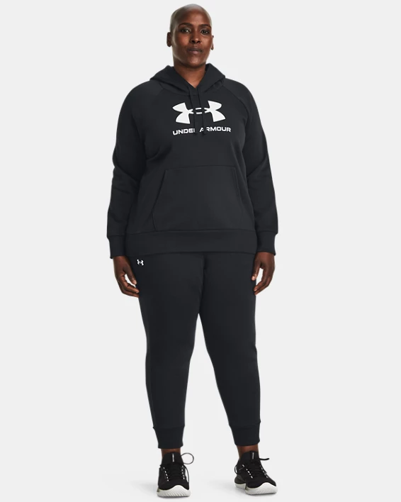 UA Rival Fleece Womens Logo Hoodie - Image 3