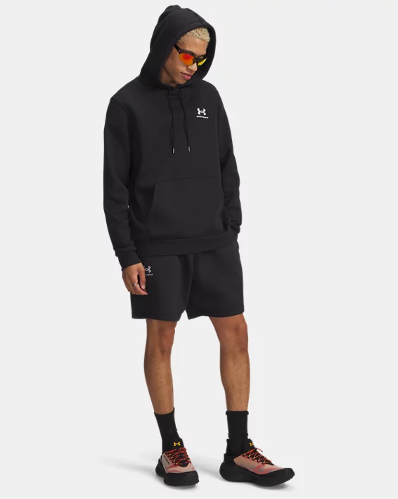 UA Icon Fleece Mens 7.75 Shorts - Image 3