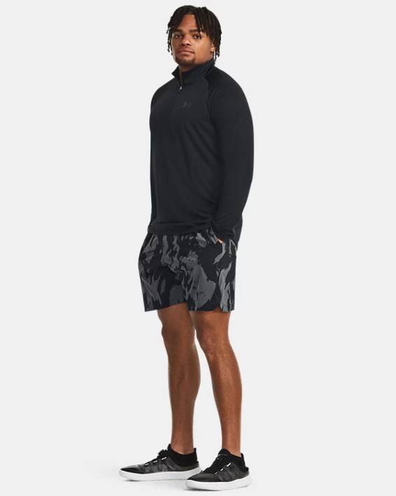UA Elevated Woven Printed Mens 8.25 Shorts - Image 3