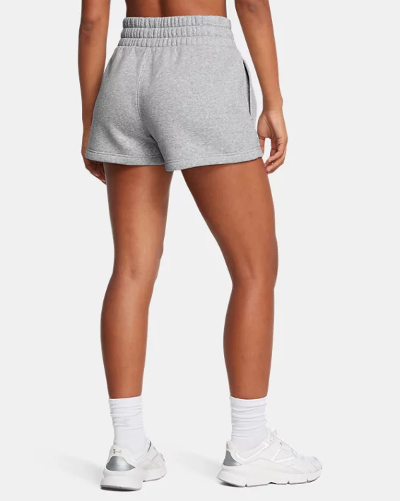 UA Icon Fleece Boxer Womens 2.75 Shorts - Image 2