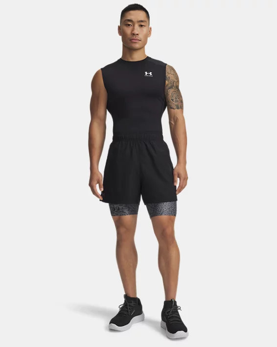 HeatGear Printed Mens 10 Shorts - Image 3