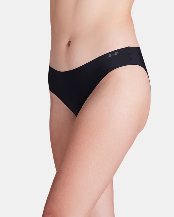 UA Pure Stretch Womens 3-Pack No Show Bikini - Image 3