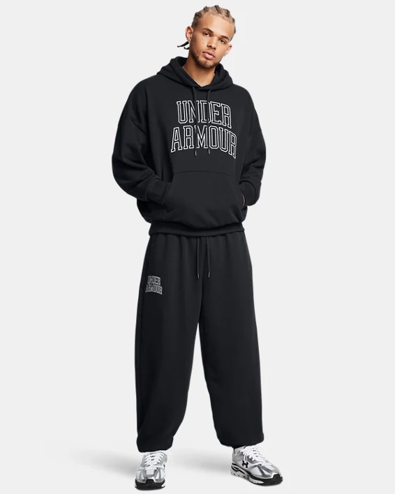 UA Icon Heavyweight Terry Mens Oversized Pants - Image 3