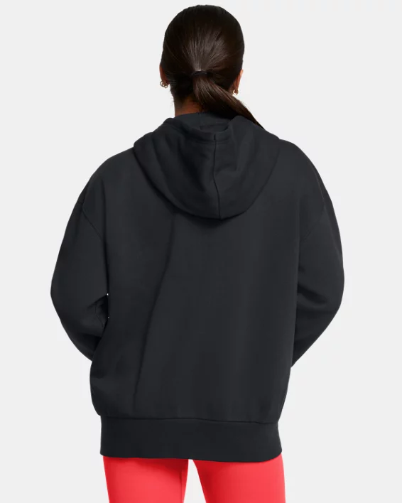 UA Icon Fleece Womens Oversized Full-Zip - Image 2