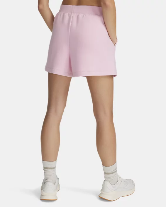 UA Unstoppable Fleece Womens 4 Shorts - Image 2