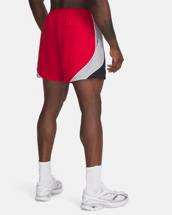 UA Icon Colorblock Mens 6 Volley Shorts - Image 2