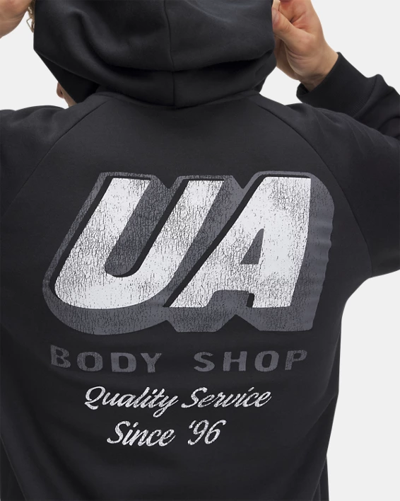 UA Rival Fleece HBR Logo Mens Hoodie - Image 3