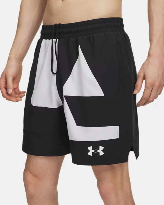 UA Zone Woven Graphic Mens 7 Shorts - Image 4